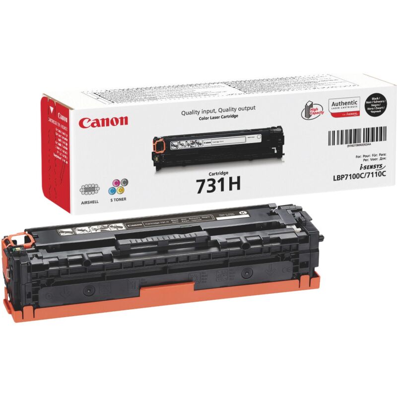 Toner Canon 731H haute capacité noir pour imprimante laser