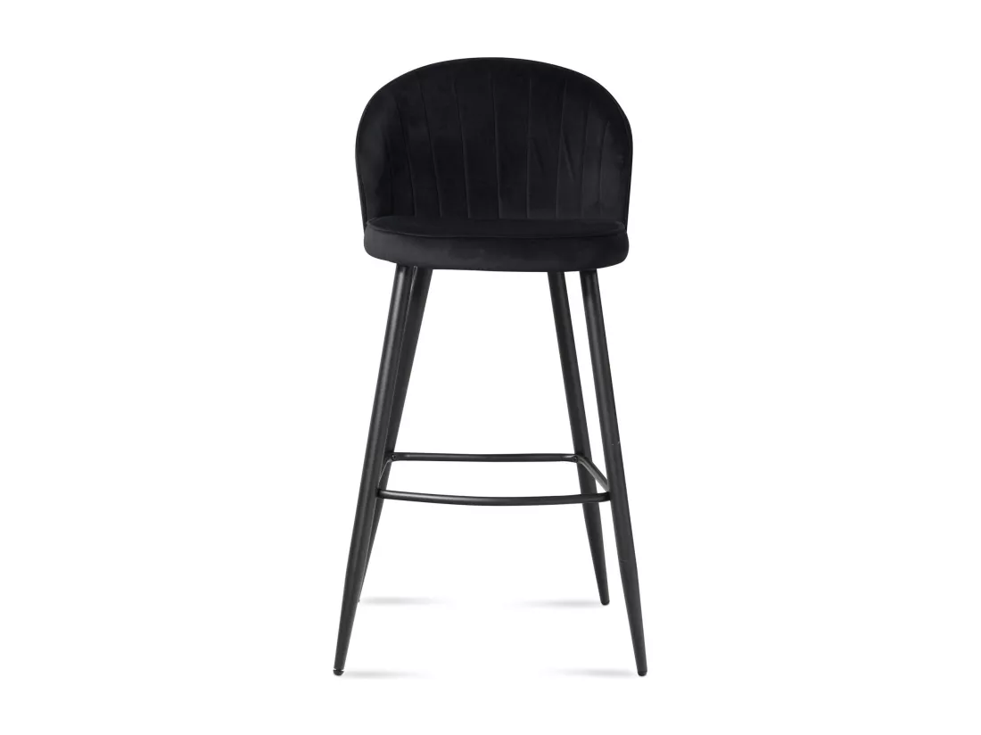 Tabouret de bar Scandinave Métal Lot de 2 Velours Chaise de bar Haute