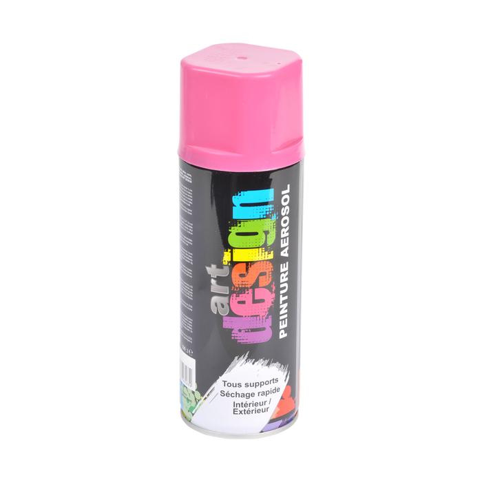 BOMBE DE PEINTURE MULTI SUPPORTS 400ML ROSE