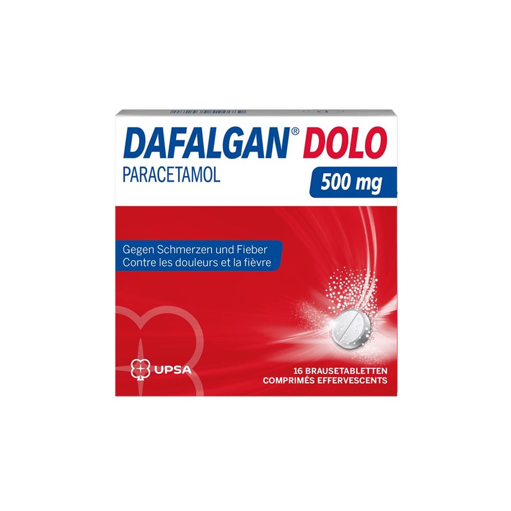 DAFALGAN Dolo Brausetabl 500 mg Blist 16 Stk