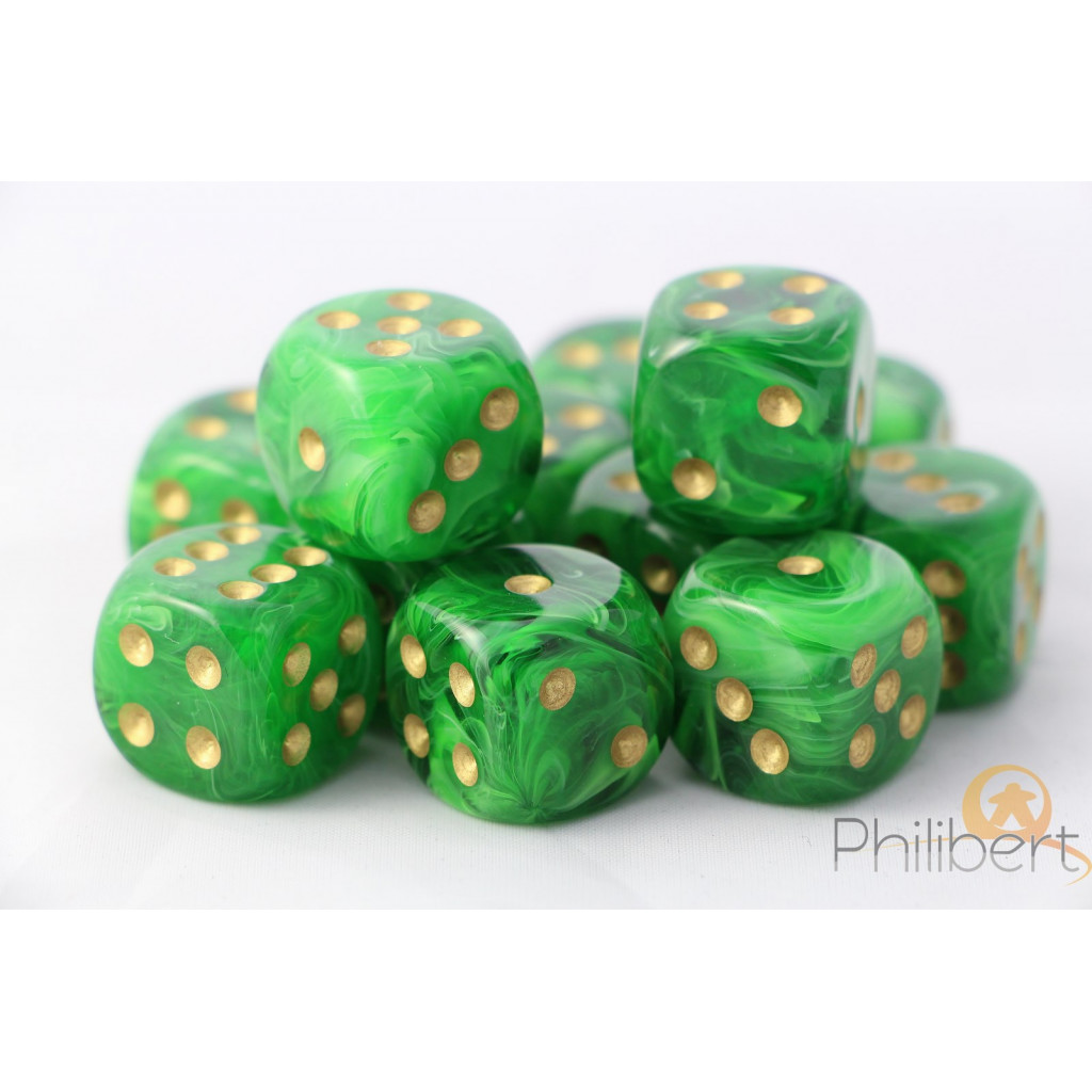 Set de 12 Dés 6 Faces Chessex : Vortex