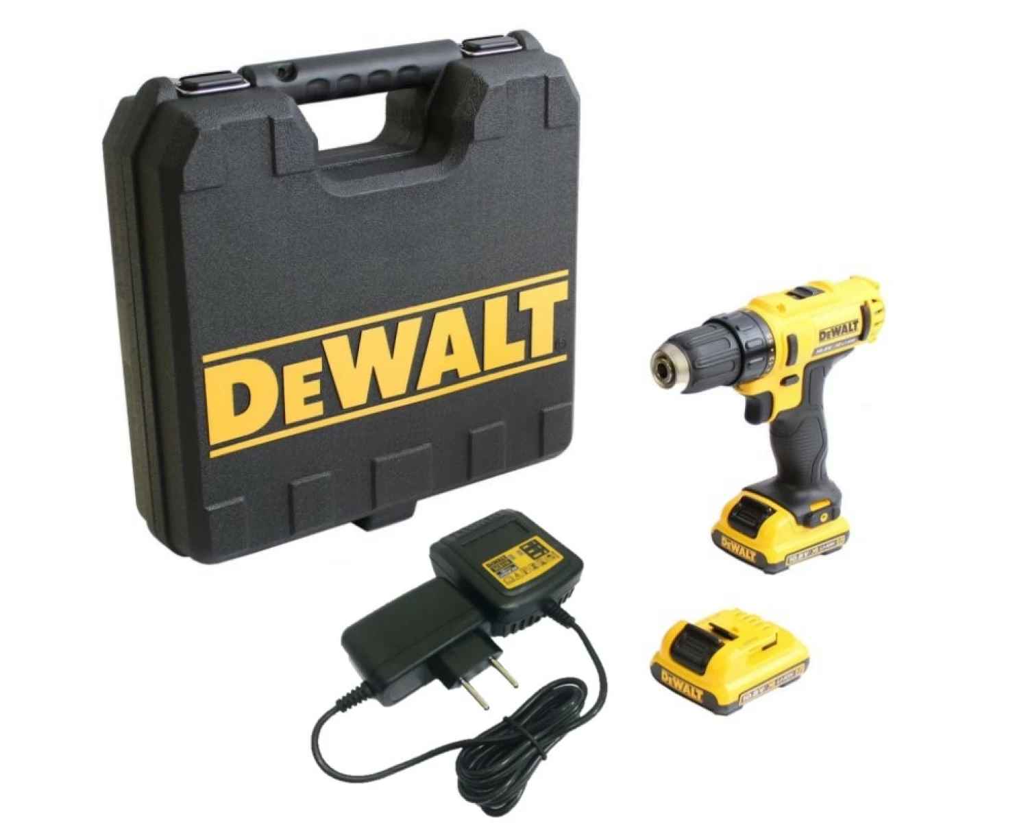 DeWALT DCD710D2 10.8/12V Li-Ion accu boor-/schroefmachine set (2x 2.0Ah accu) in koffer