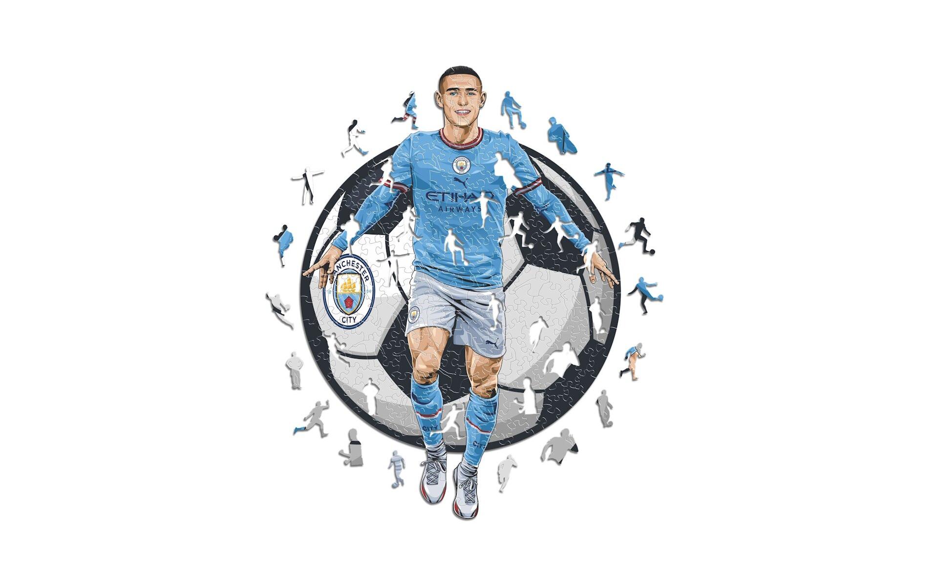 Man City FC – Phil FodenOffizielles Holzpuzzle, Grösse M