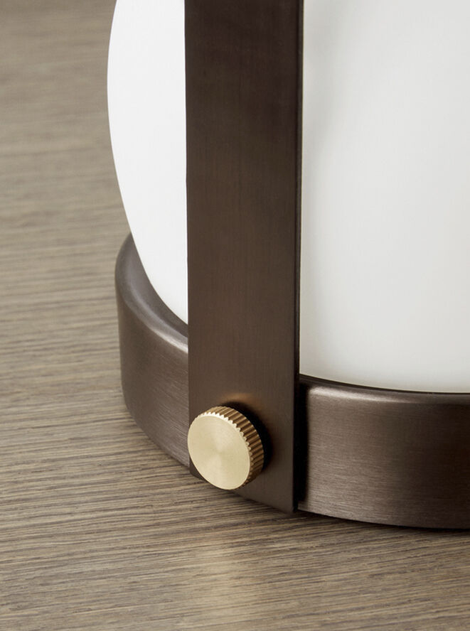 Audo Copenhagen Carrie Portable Table Lamp Bronzed brass