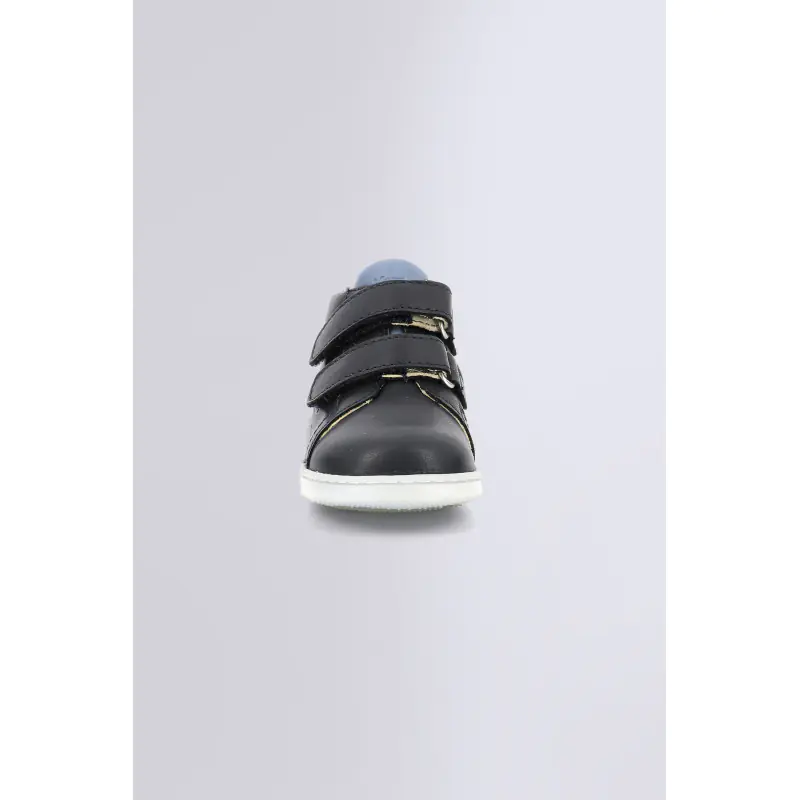 Kickbelkro Marine BOTTILLONS Cuir Garçon
