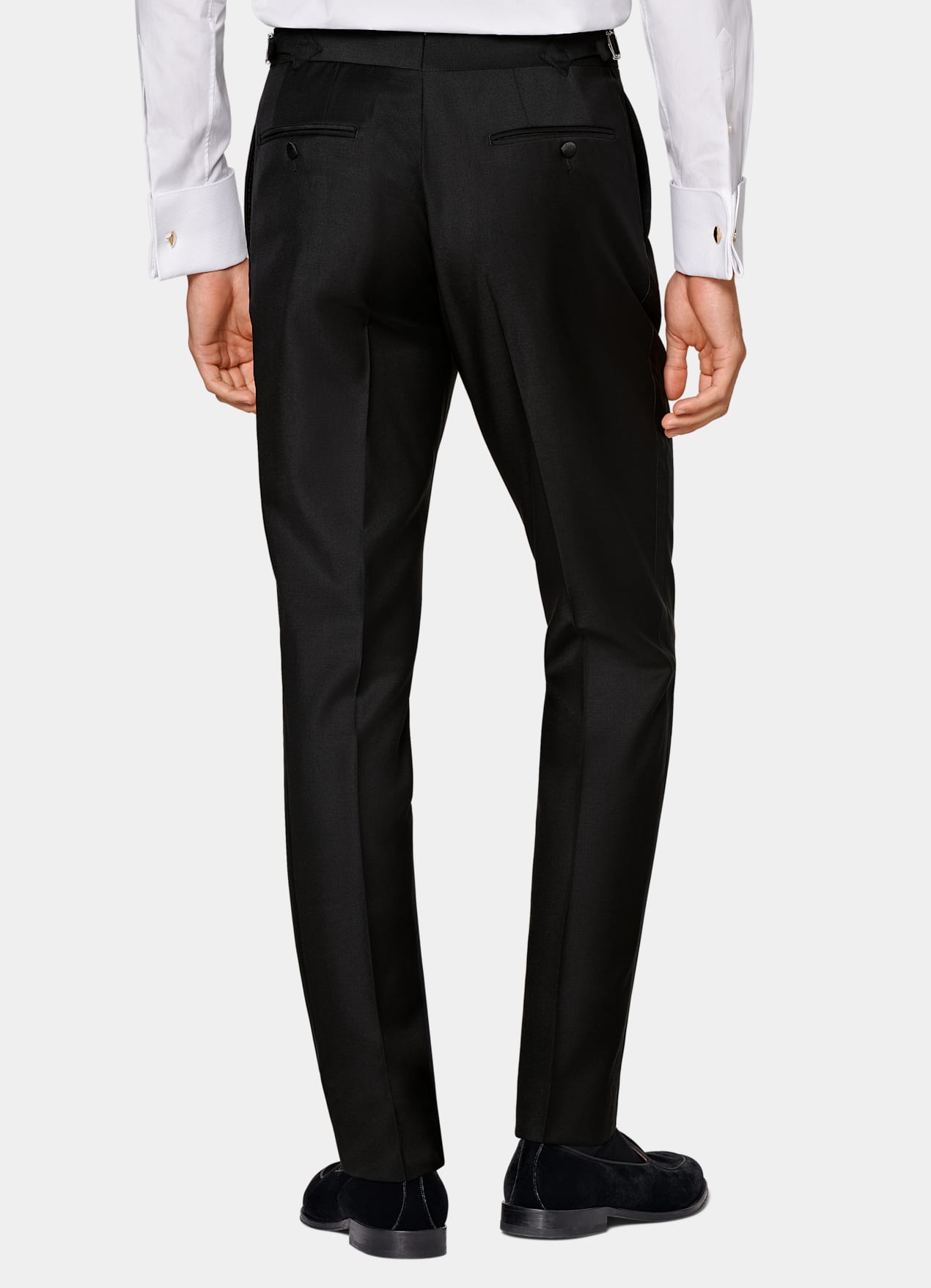 Pantalon de smoking Slim Leg Straight noir