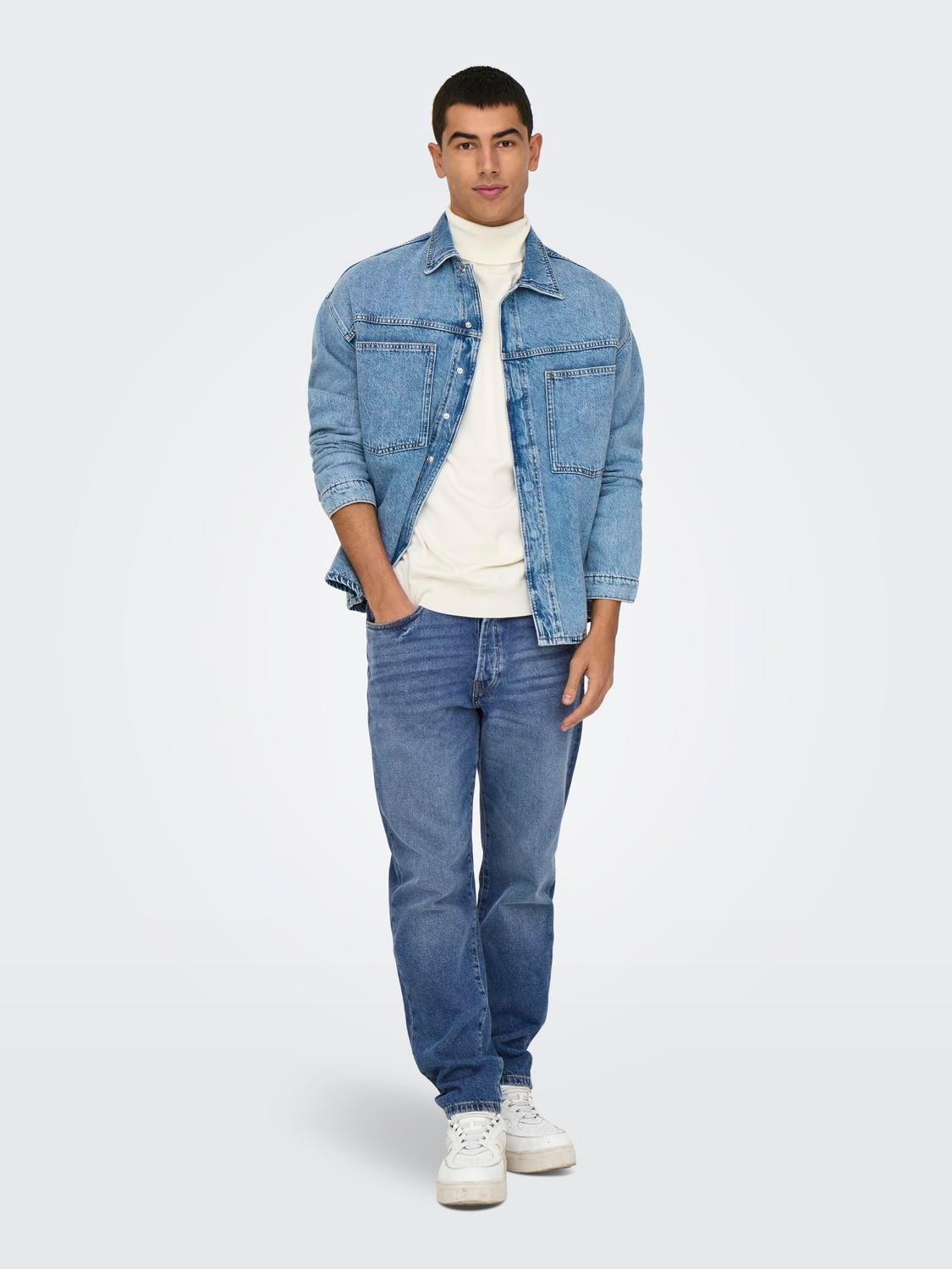 ONSYOKE Gerade geschnitten Jeans Medium Blue Denim