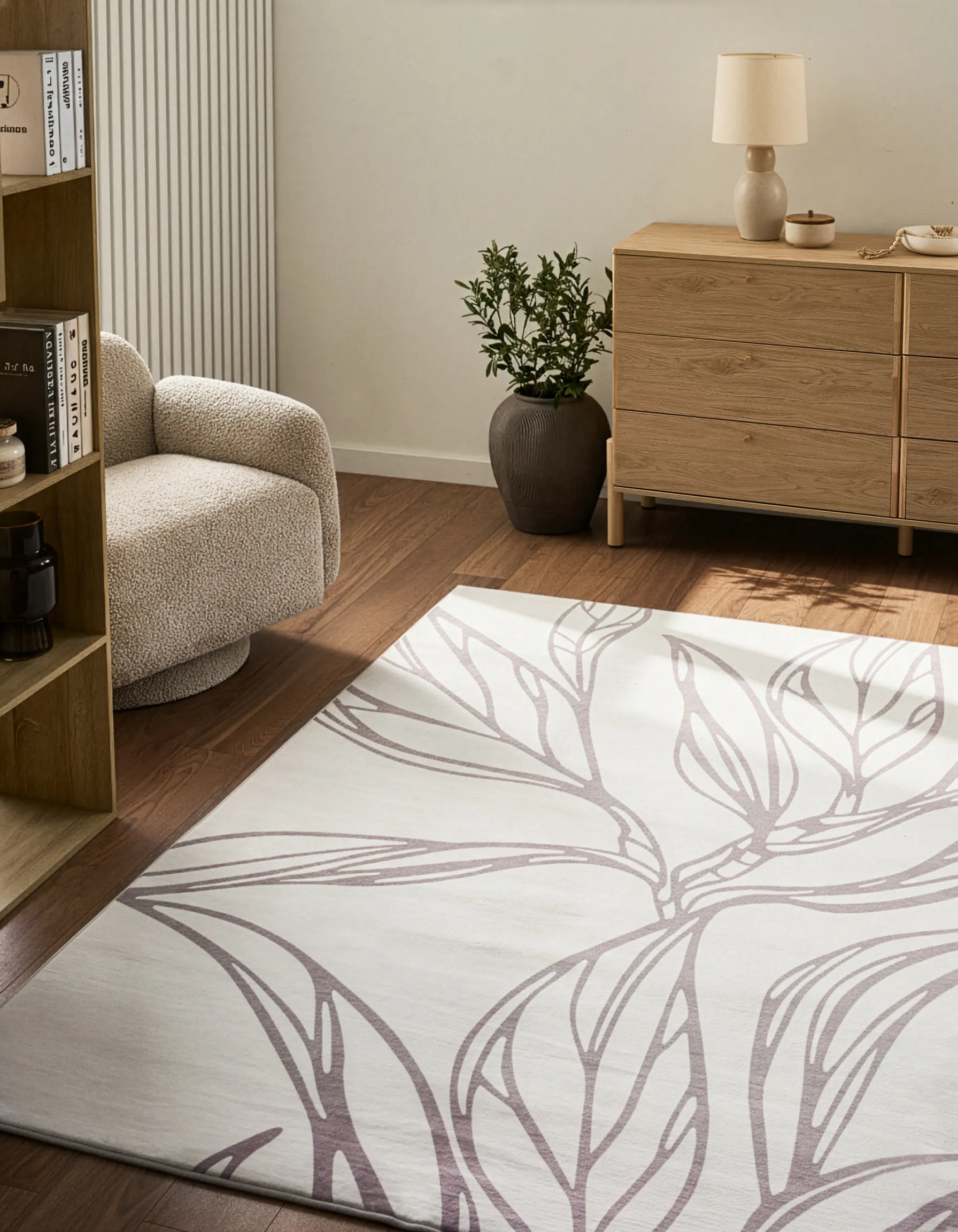 Vloerkleed ERZURUM Lichtbeige 160 x 230 cm