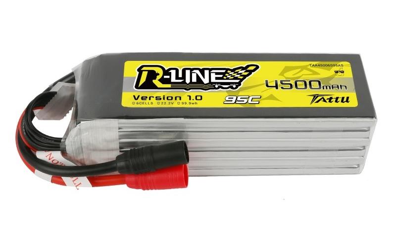 RC-Akku 4500 mAh 22.2 V 95C R-Line V1<br>6S LiPo Akku mit AS150 Stecker