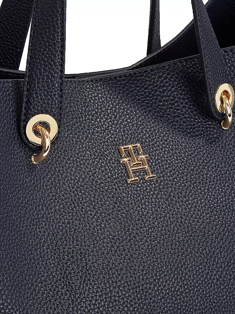 TOMMY HILFIGER Tasche - Henkeltasche TH EMBLEM dunkelblau