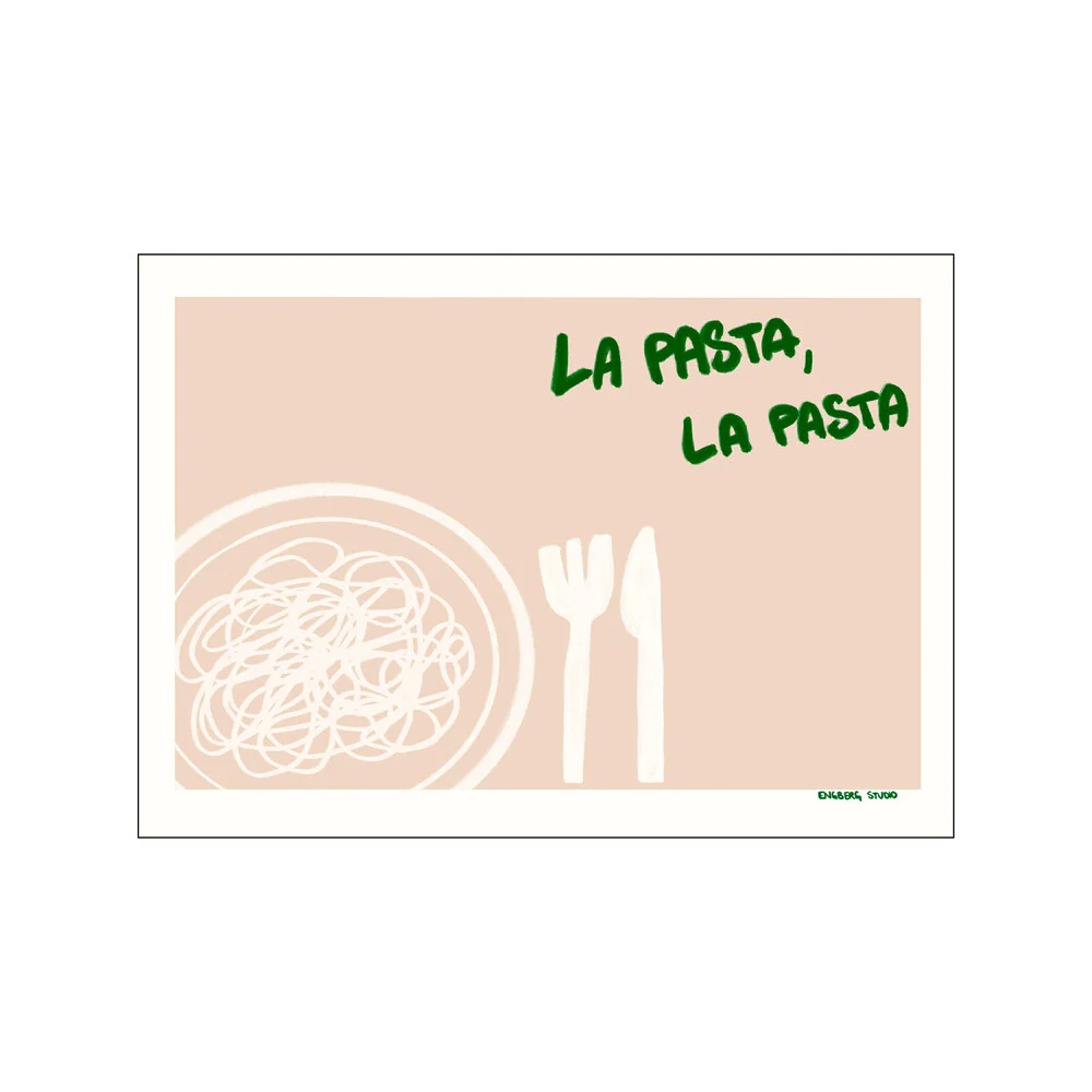 Poster & Frame  La Pasta/La Pasta plakat, rosa - 30x40 cm