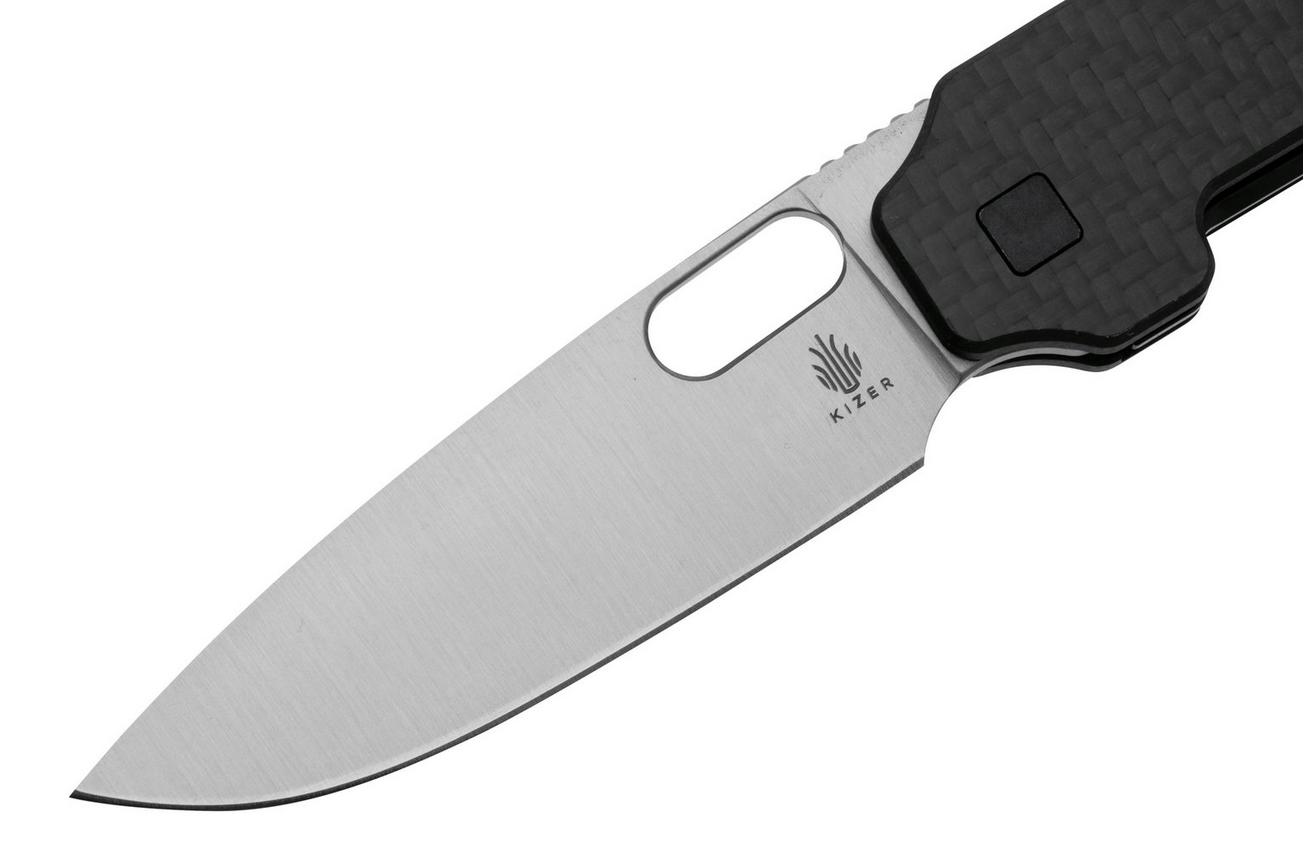 Kizer Vanguard Varatas V3637A2 Satin Nitro V, G10 Carbon Fiber, zakmes, Jacob Lundquist design