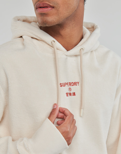 Superdry - CODE SL FLEECE HOOD - Pale Oatmeal