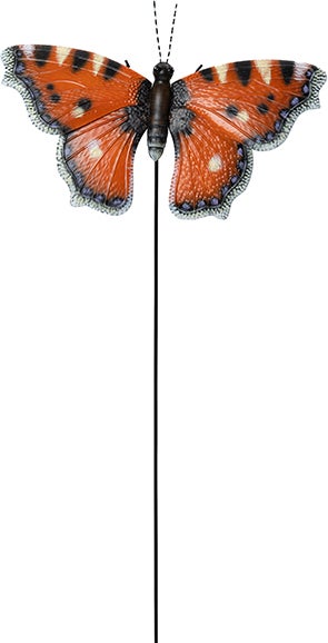 Intratuin tuinsteker vlinder oranje 45 x 32 x 120 cm