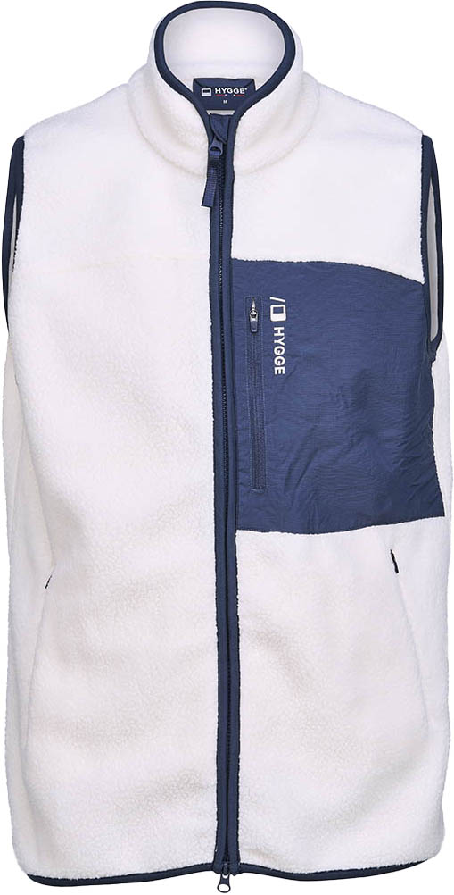 Pile Fleece Vest Herre 46/Whiteish