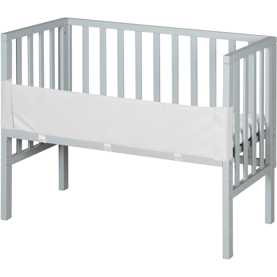 roba Beistellbett safe asleep® 2 in 1 taupe + Matratze