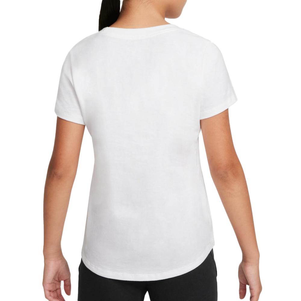 Nike T-shirt Blanc Fille Nike Scoop Manga Air