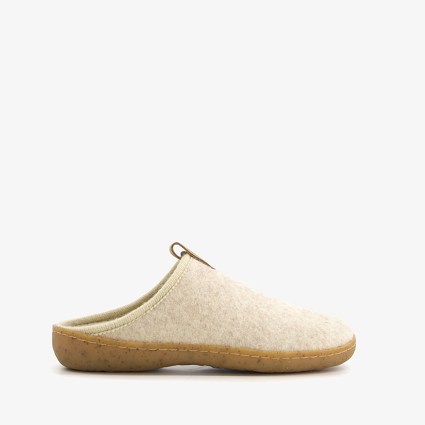 Hush Puppies wollen dames pantoffels beige