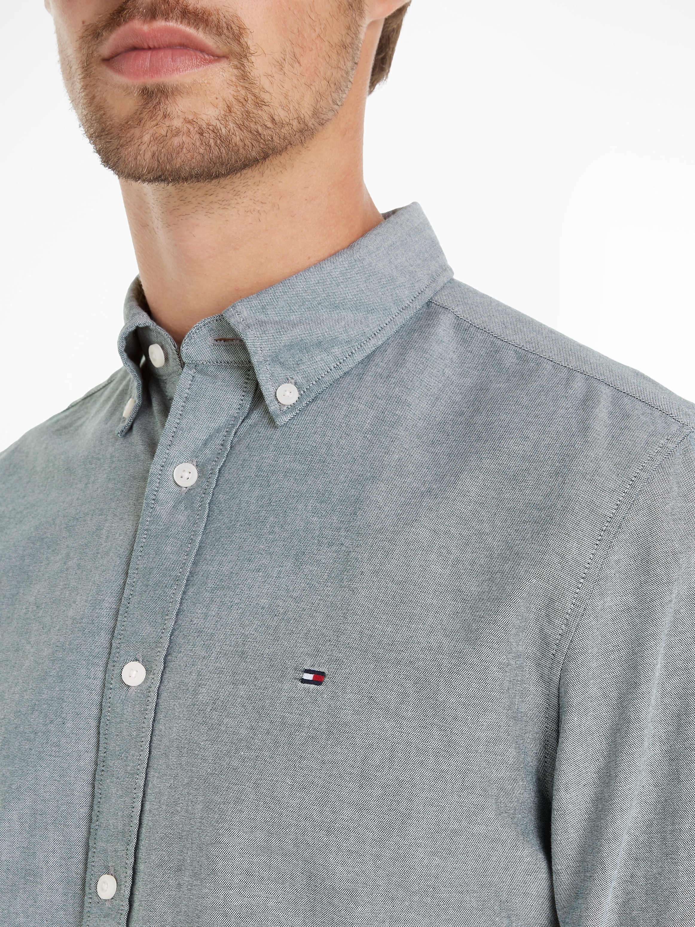 Tommy Hilfiger Langarmhemd »SOLID HERITAGE OXFORD Regular Fit SHIRT«