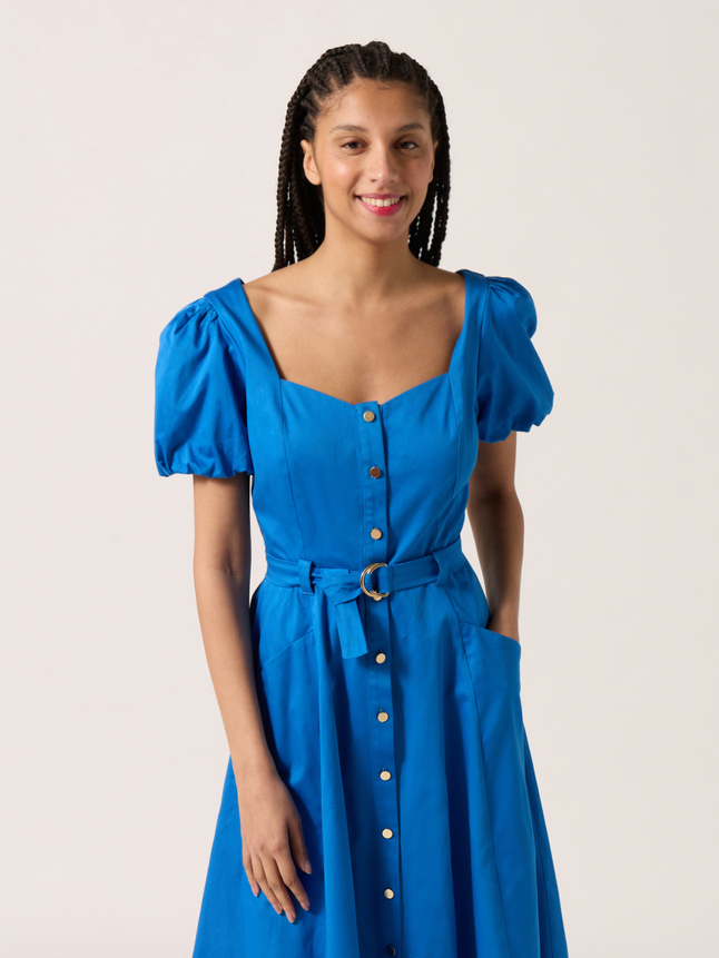 Robe midi cintrée