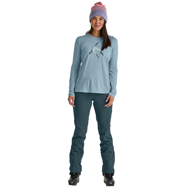 T-shirt thermique ORTOVOX 185 MERINO MTN CUTOUT LS W GLACIER GREY