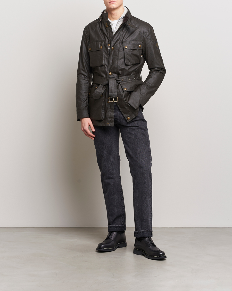 Belstaff Trialmaster Waxed Jacket Faded Olive
