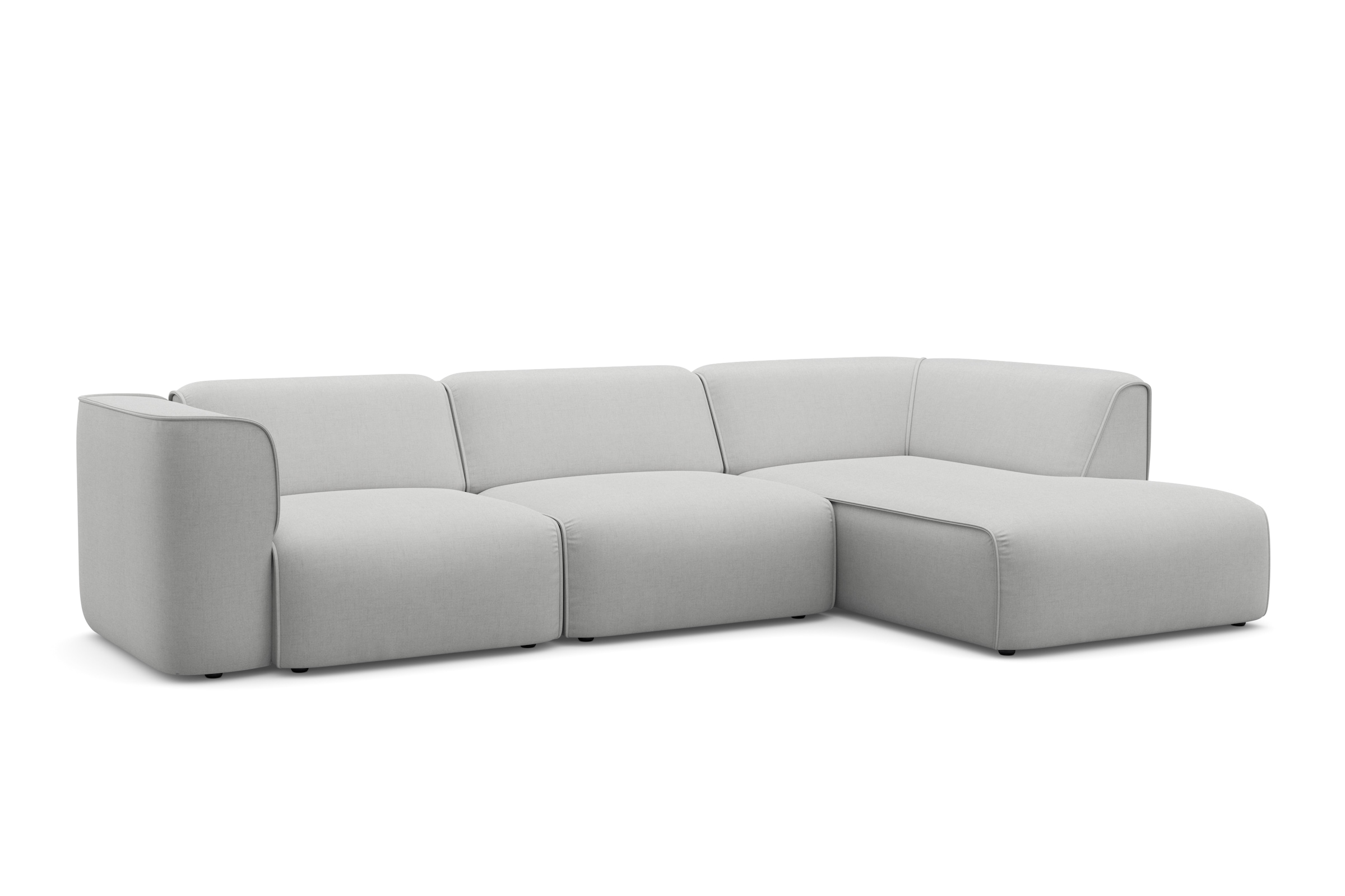 GOODproduct Ecksofa »Merid L-Form, jederzeit durch Module erweiterbar, B/T/H: 295/162/70 cm« als Modul oder separat verwendbar, für individuelle Zusammenstellung