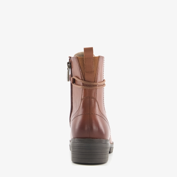 Tamaris Comfort leren veterboots bruin