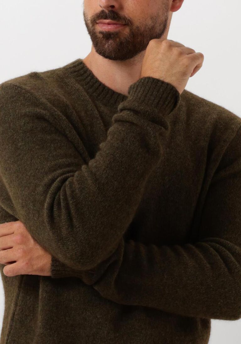 donkergroene forét trui alpine knit