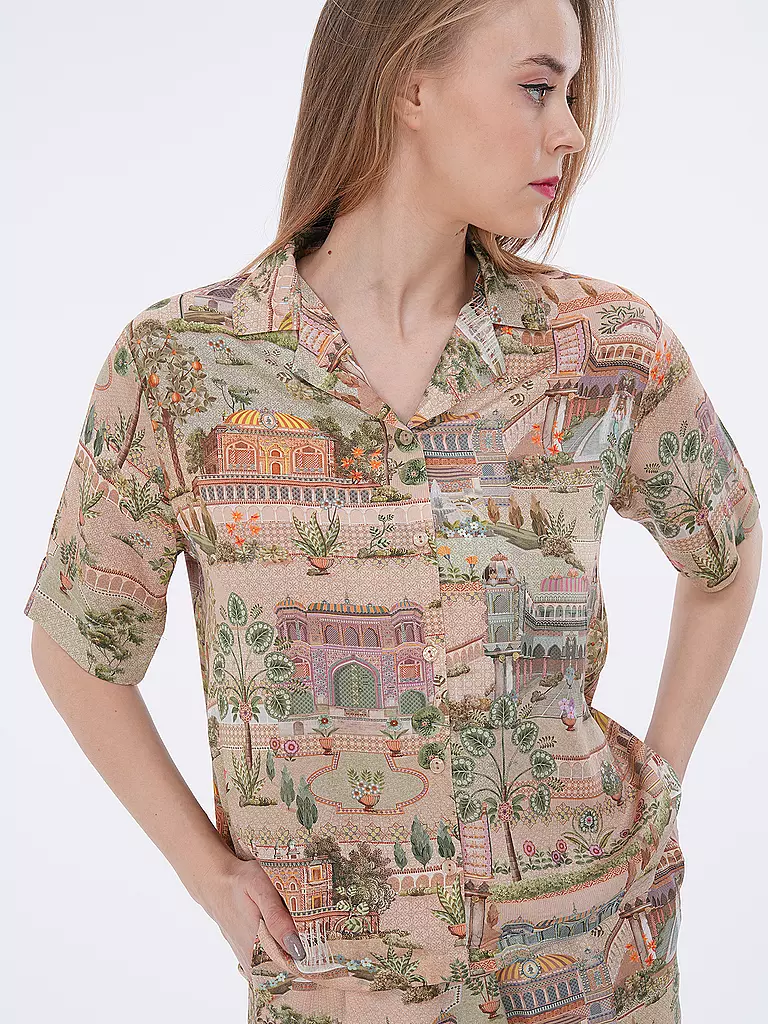 PIP STUDIO Loungewear Shirt FLORA beige