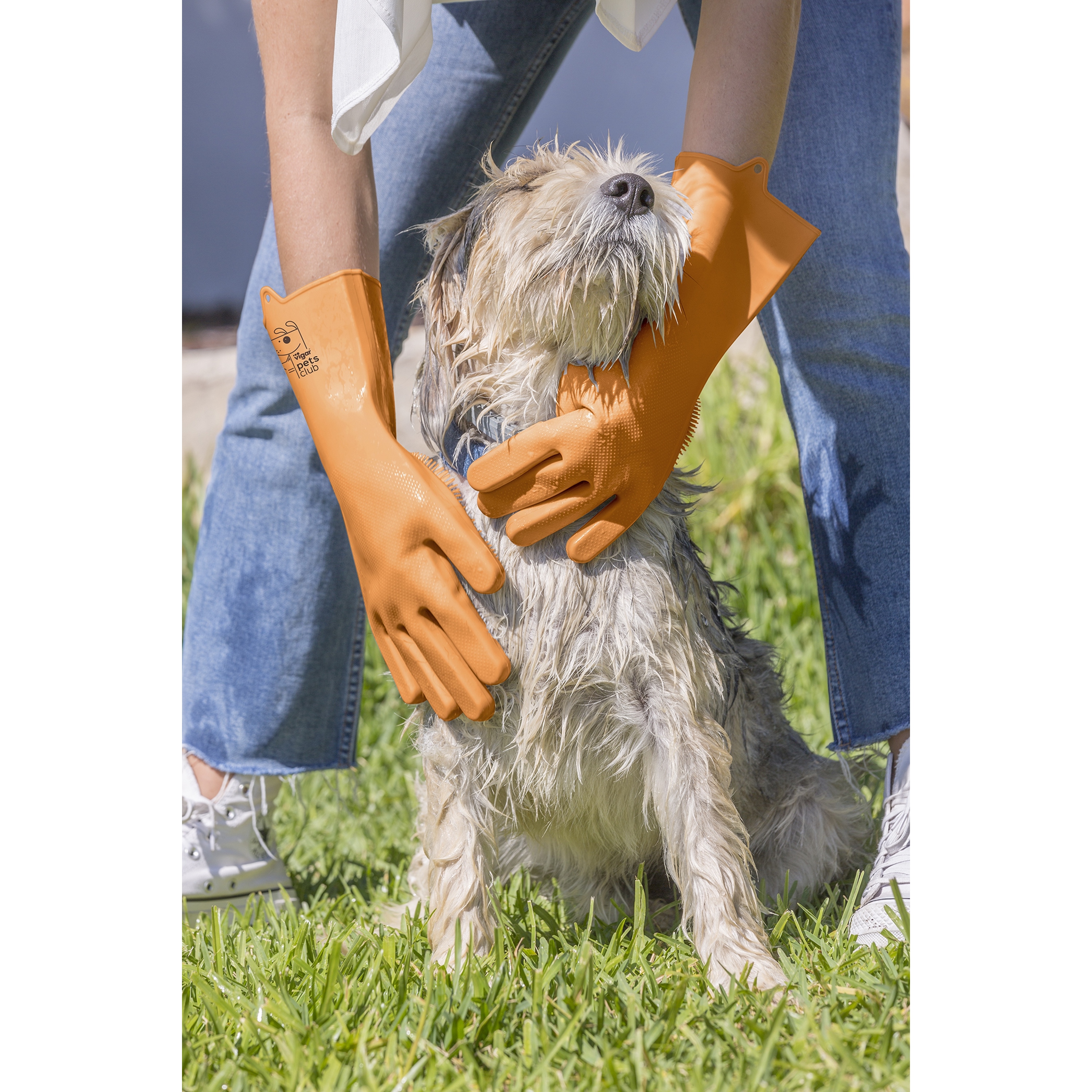 Luvas de silicone Pets Club