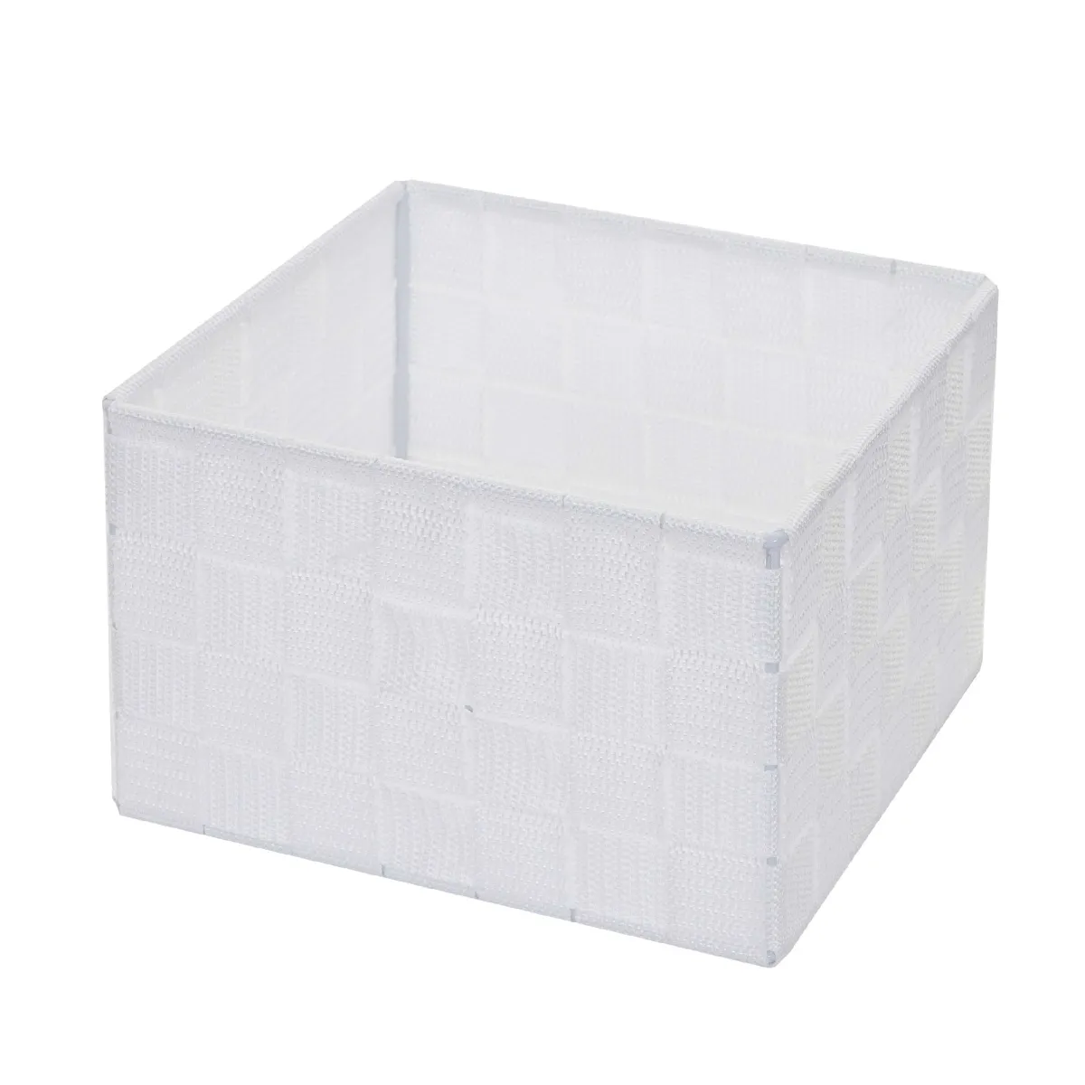 Decoshop26 Paniers Décoratifs Blanc PP (4)