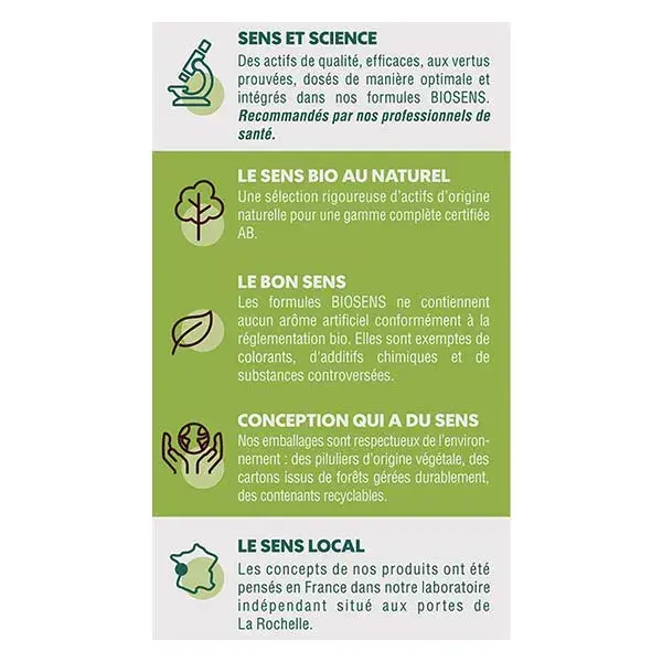 Biosens Organic Detox 45 cápsulas vegetais