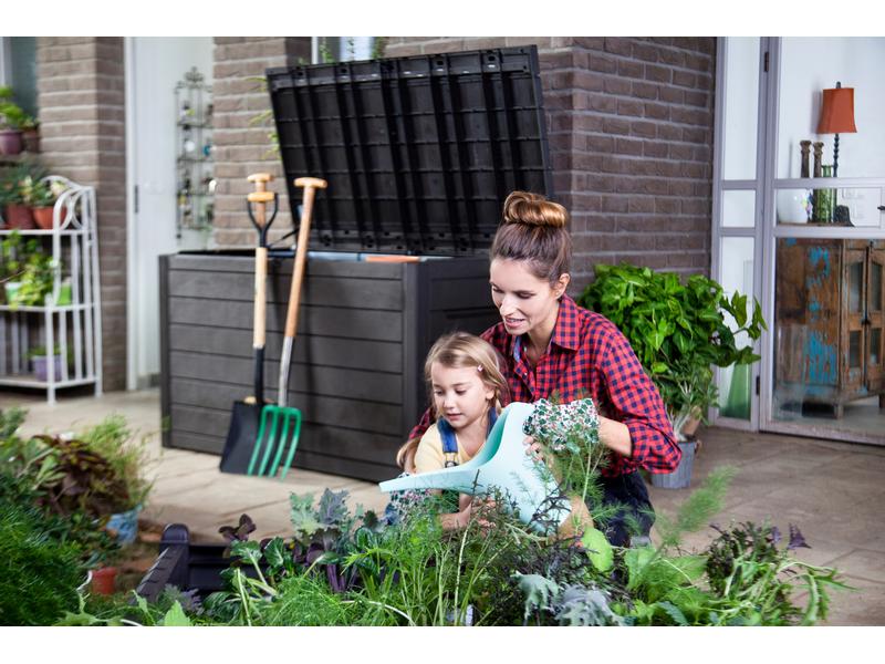Keter Gartenbox Ontario, Graphit Outdoor-Aufbewahrungsbox 870 l