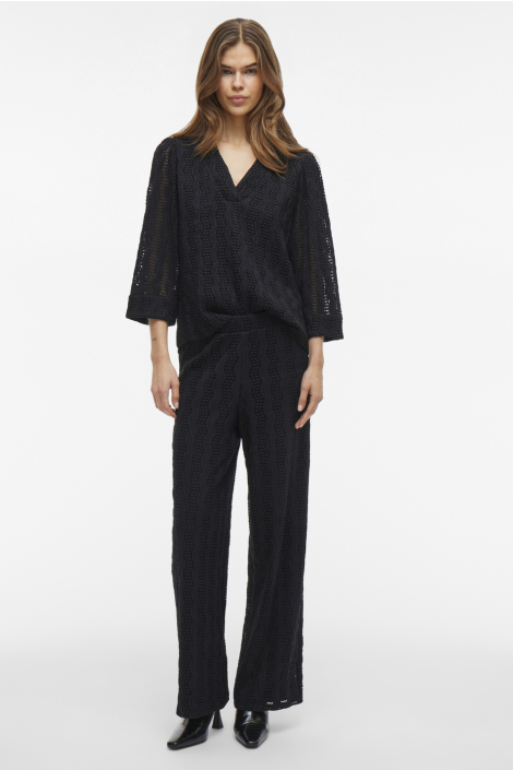 Vila zwarte dames blouse