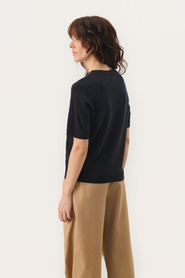Part Two EverlottaPW PU Dark navy/black lurex stripe