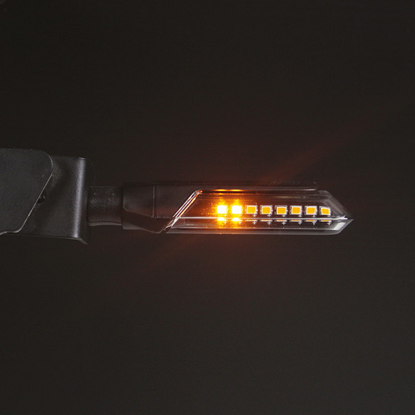 Chaft - Clignotants séquentiels LED 2.0 Newman Noir / Fumé