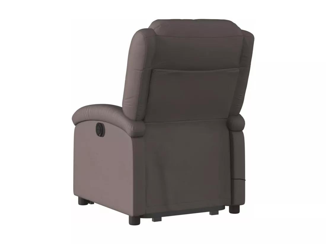 Fauteuil inclinable de massage électrique marron foncé