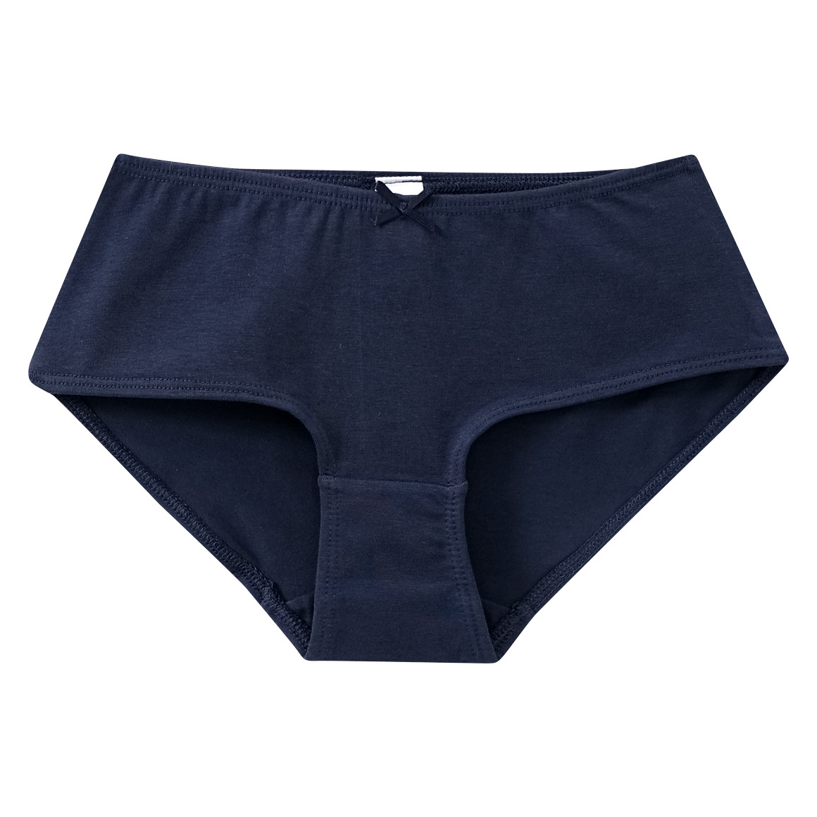 Famy 3 Mädchen Pantys aus Bio-Baumwolle dunkelblau / weiss