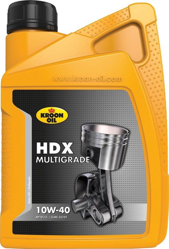 Kroon Oil - HDX 10W-40 - Motorolie - 1L - Hoogwaardige Basisoliën