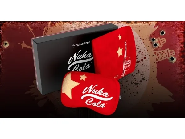 noblechairs Fallout Nuka-Cola, Neck pillow/Lumbar pillow, Rød, 2 stk, EPIC, ICON & HERO