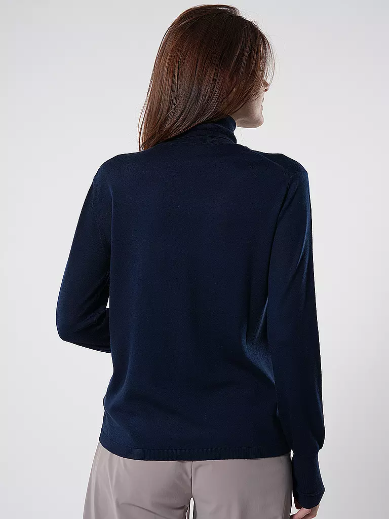 ASPESI Rollkragenpullover  dunkelblau