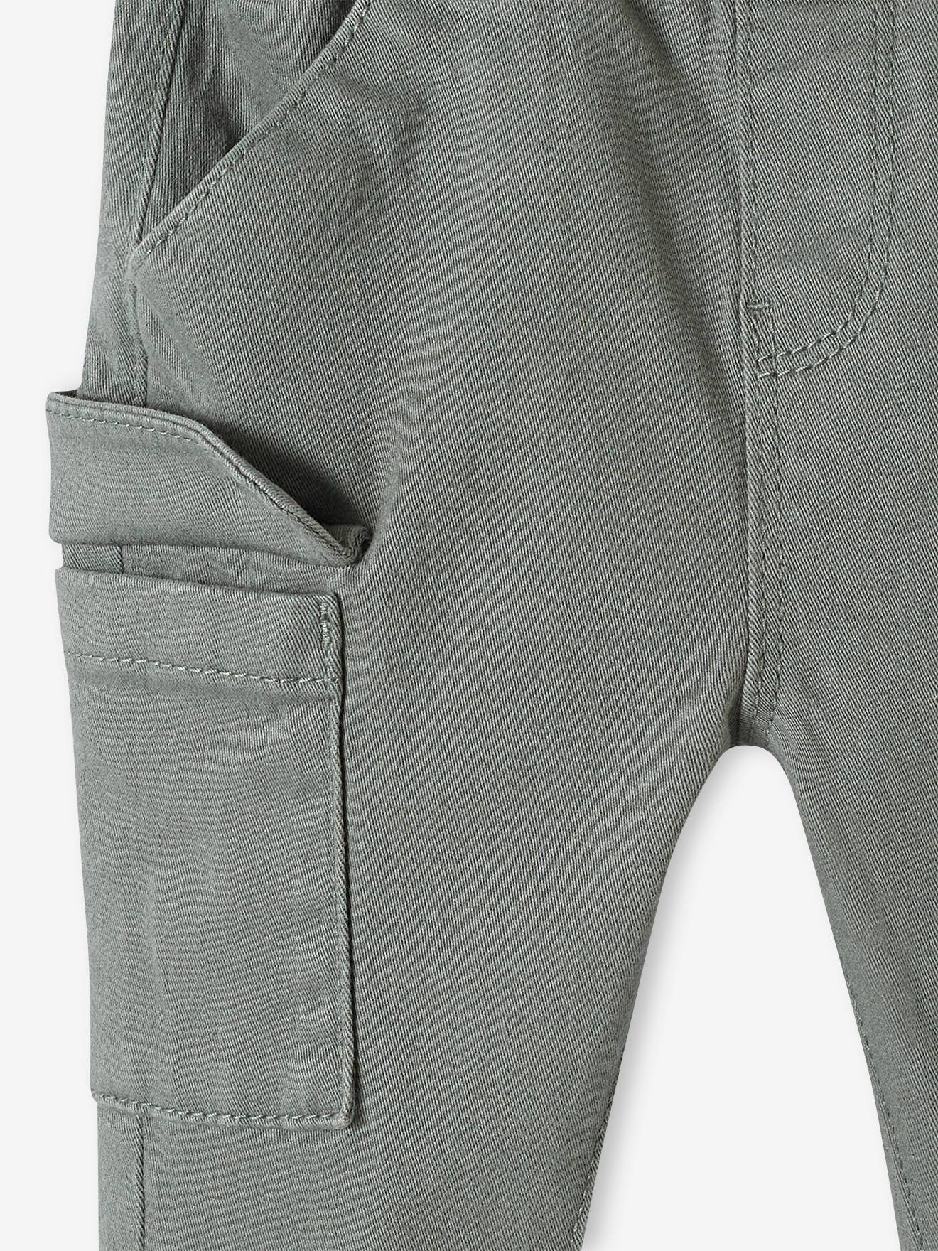 Calça cargo cáqui para bebê