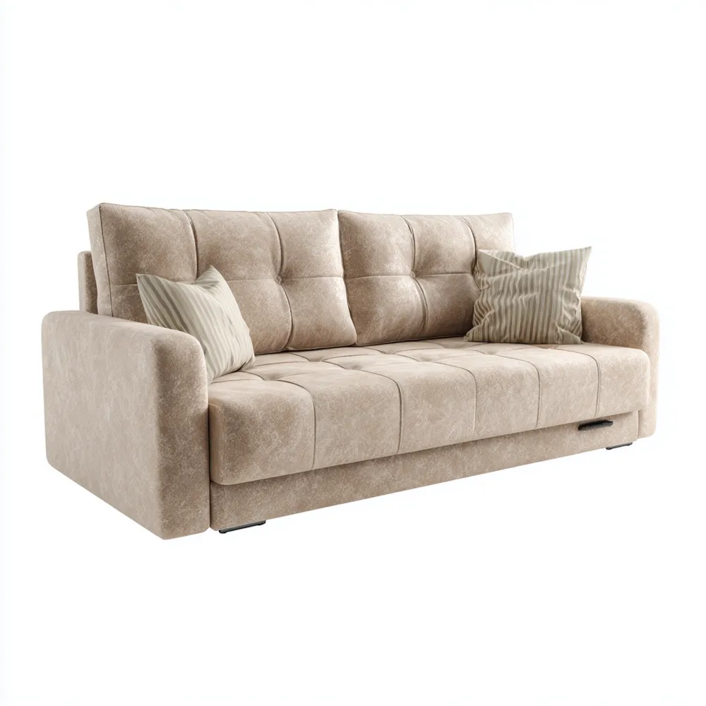 2-Sitzer-Sofa Stoff Beige – Modernes Design 200 x 90 x 85 cm