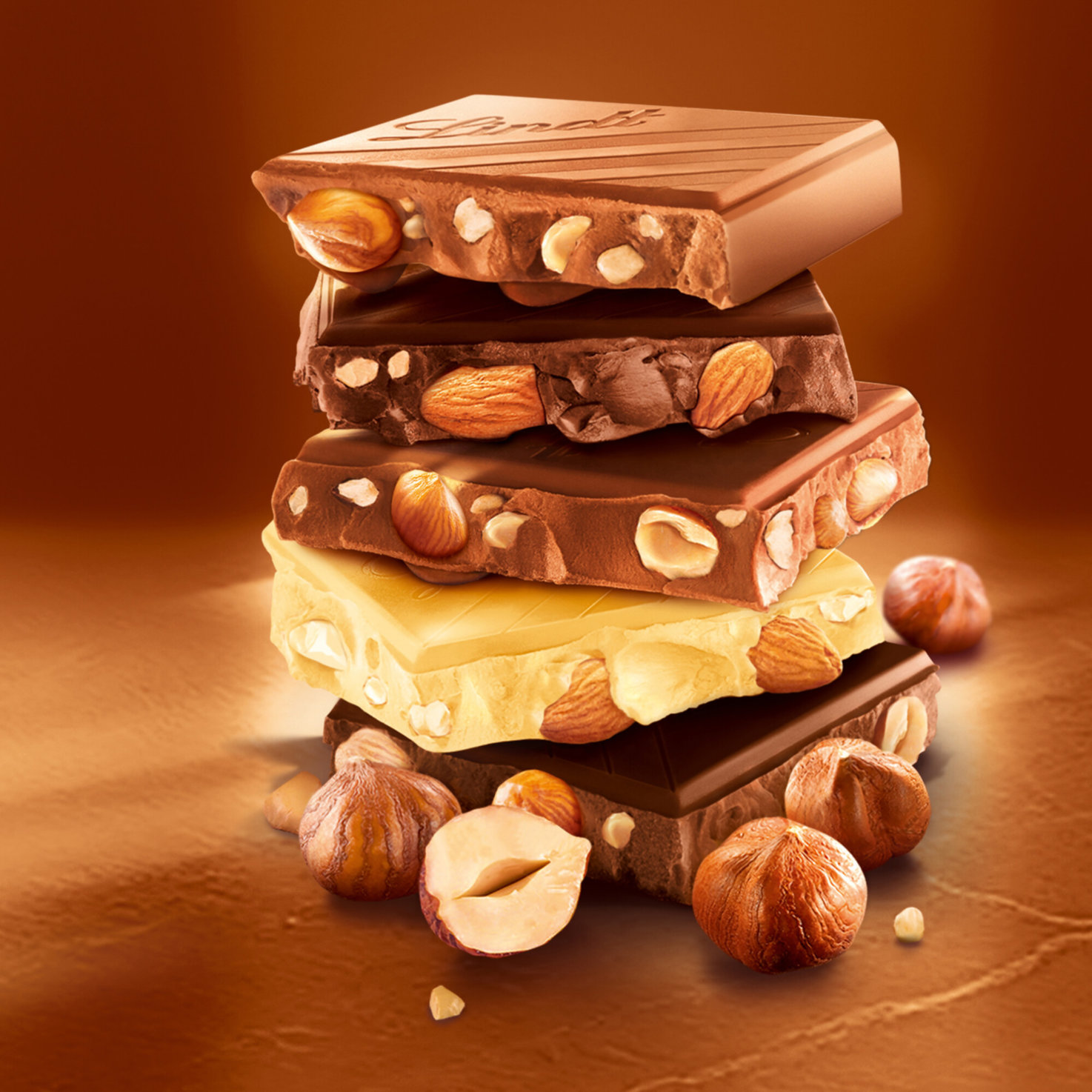 Lindt Les Grandes Weiss Mandel Tafelschokolade