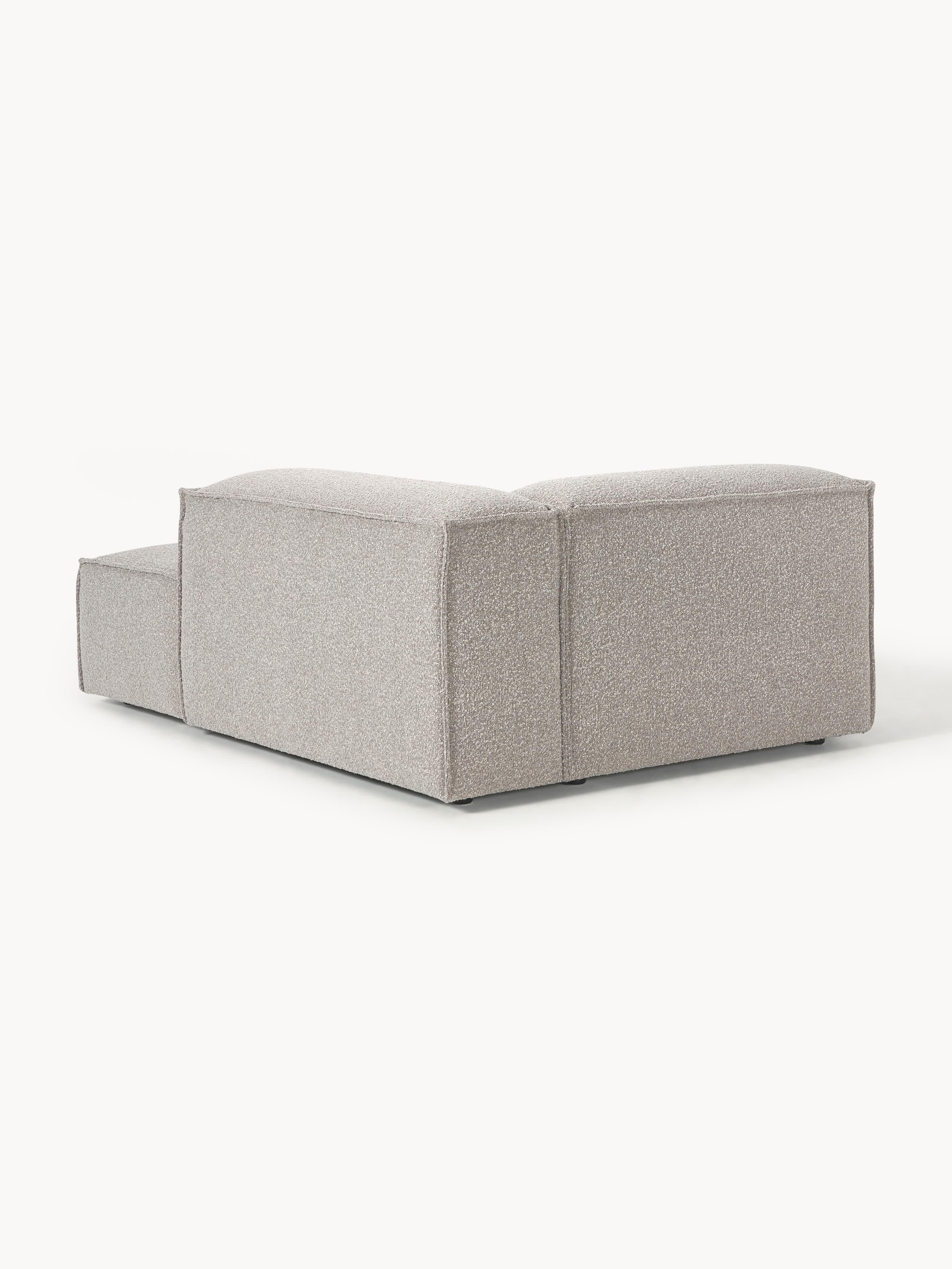 Chaise longue hoekmodule Lennon van bouclé