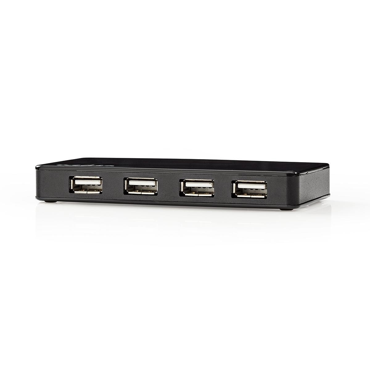 Nedis USB-hub | USB-A Han | USB-A Hun | 7 port(s) | USB 2.0 | Nettstrøm drevet / USB-Strøm | 7x USB