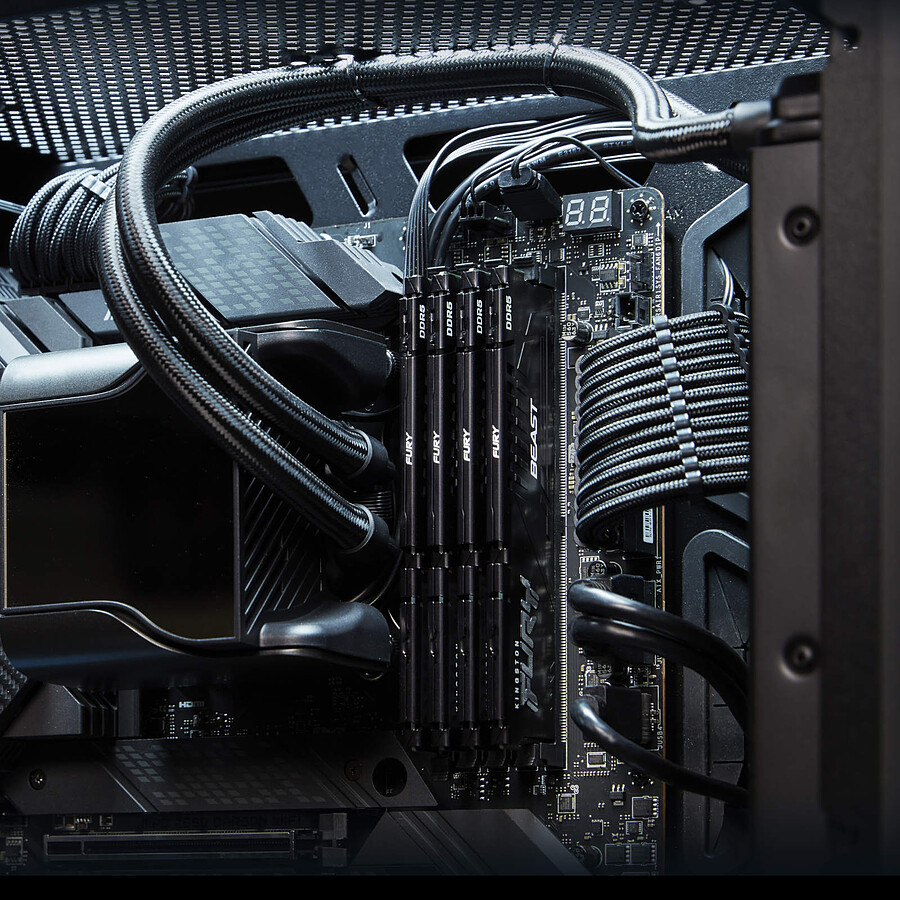 Kingston Fury Beast Black - 1 x 16 Go (16 Go) - DDR5 6000 MHz - CL30