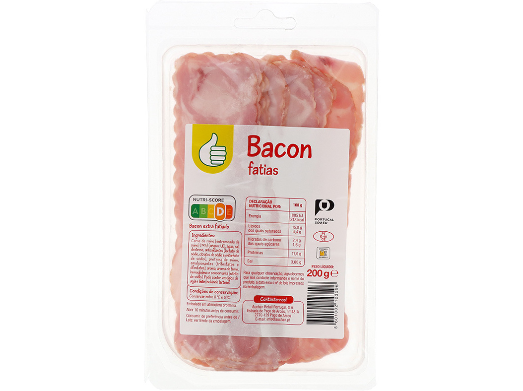 BACON FATIAS POLEGAR 200G