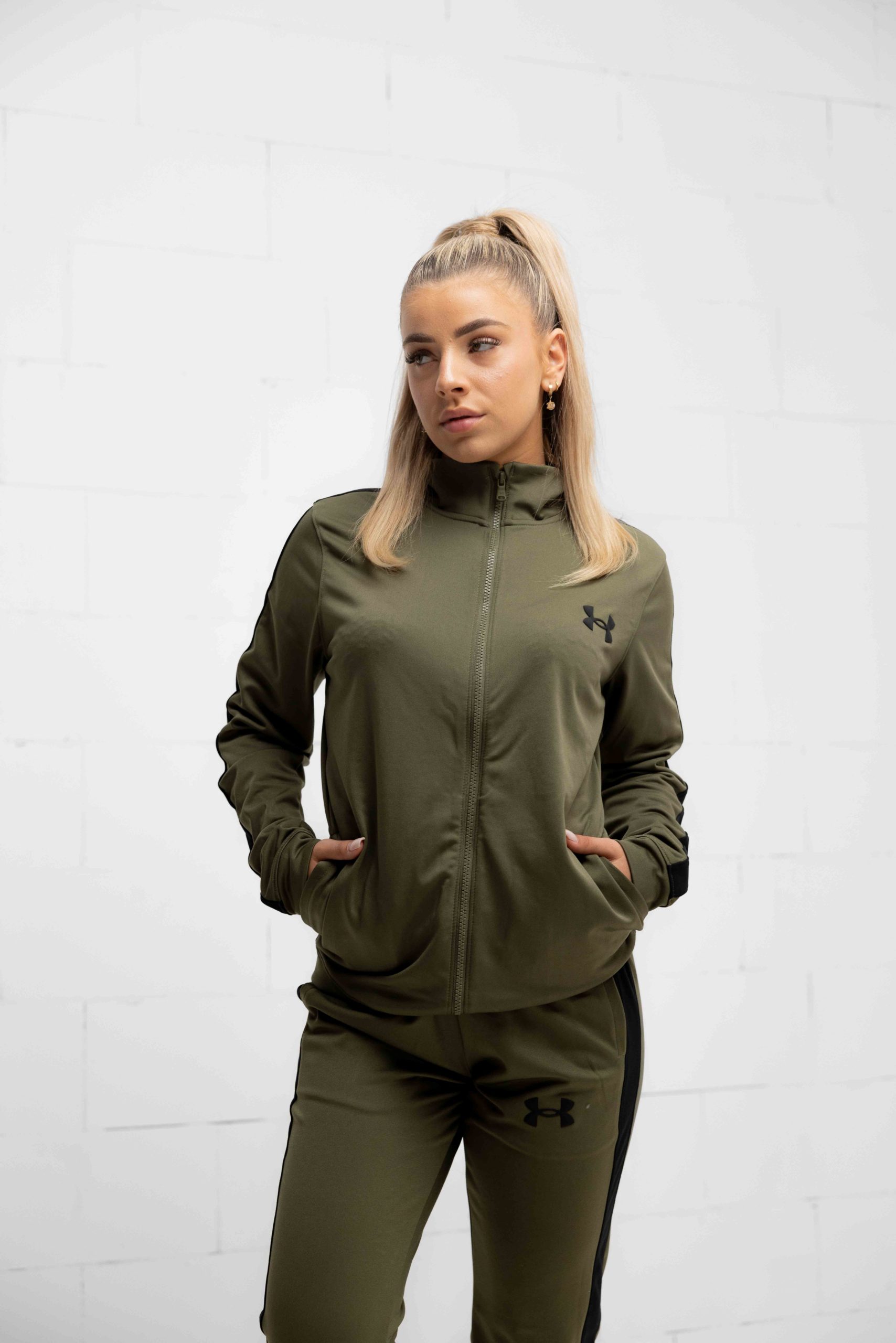 Under Armour Rival Knit Trainingspak Dames Groen
